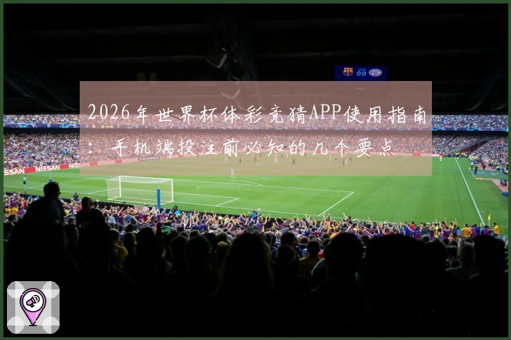 2026年世界杯体彩竞猜APP使用指南：手机端投注前必知的几个要点